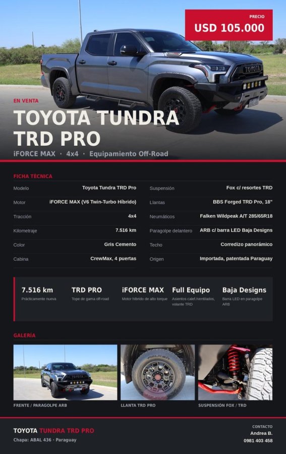 Toyota Tundra TRD PRO 2025