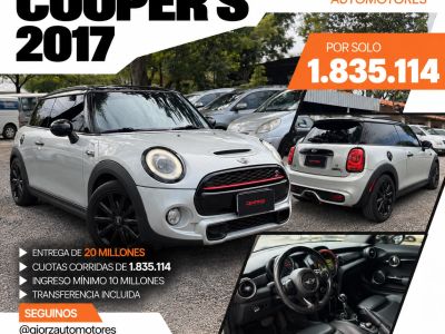 Mini Cooper S 2017 Automatico 2.0 Turbo Cuero Techo Recibo Usado Financiado
