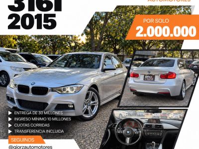 BMW Serie 3 316i 2015 Gris Look M - 1.6 Nafta Automatico (Financiado)