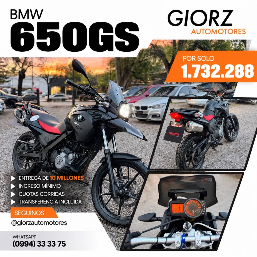 BMW F650 GS 2016 Moto Touring 800cc Recibo Usado Financiado