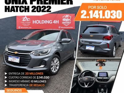 Chevrolet Onix Premier 2022 Automatico 1.0 Turbo Financiado Recibo Usado