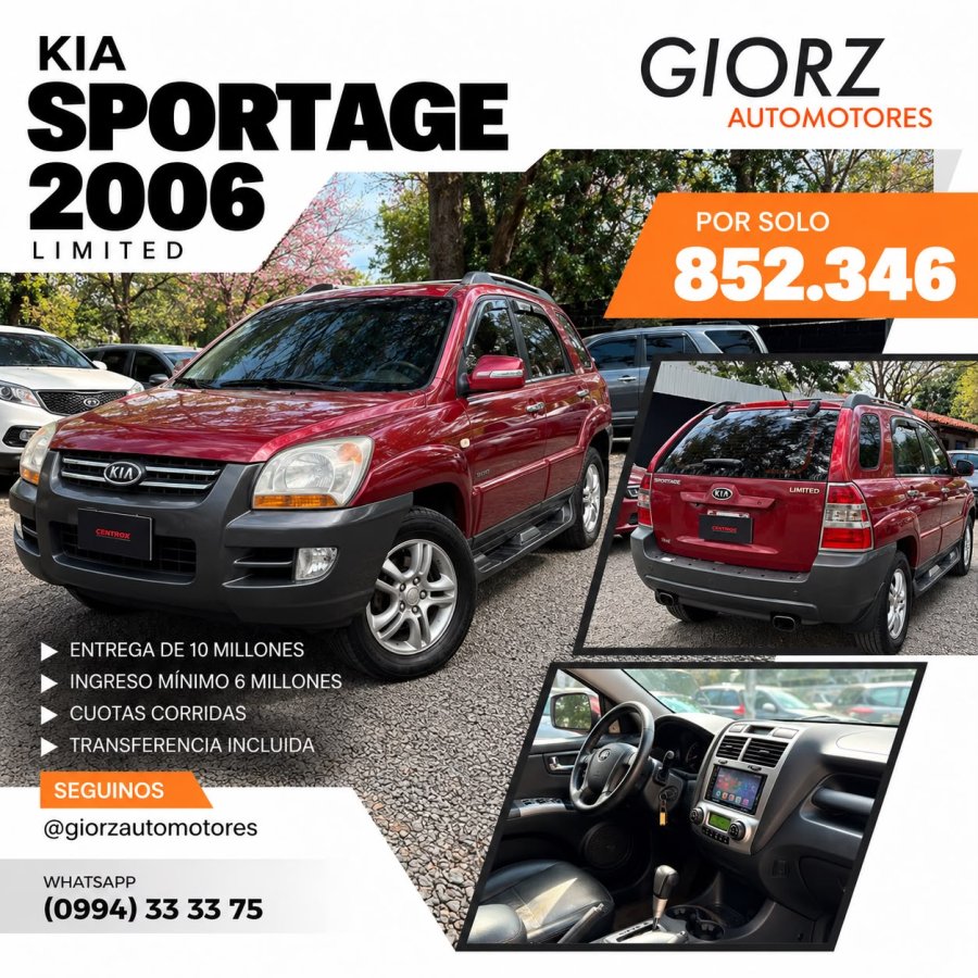 Kia Sportage 2006 Bordo Limited - 2.0 Turbo Diesel Automatico (Financiada)