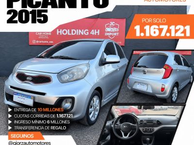 Kia Picanto 2015 Plata - 1.0 Flex Automatico (Financiado)